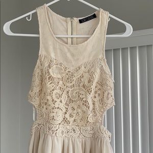 Cream lace dress